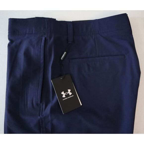 Under Armour 1377302-410 Men's Sz 36 Navy Blue 10" Golf Shorts - Picture 4 of 9